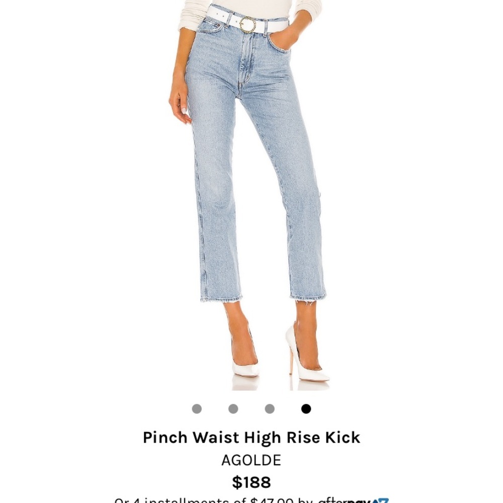 NWOT Pinch waist high rise kick - AGOLDE jeans